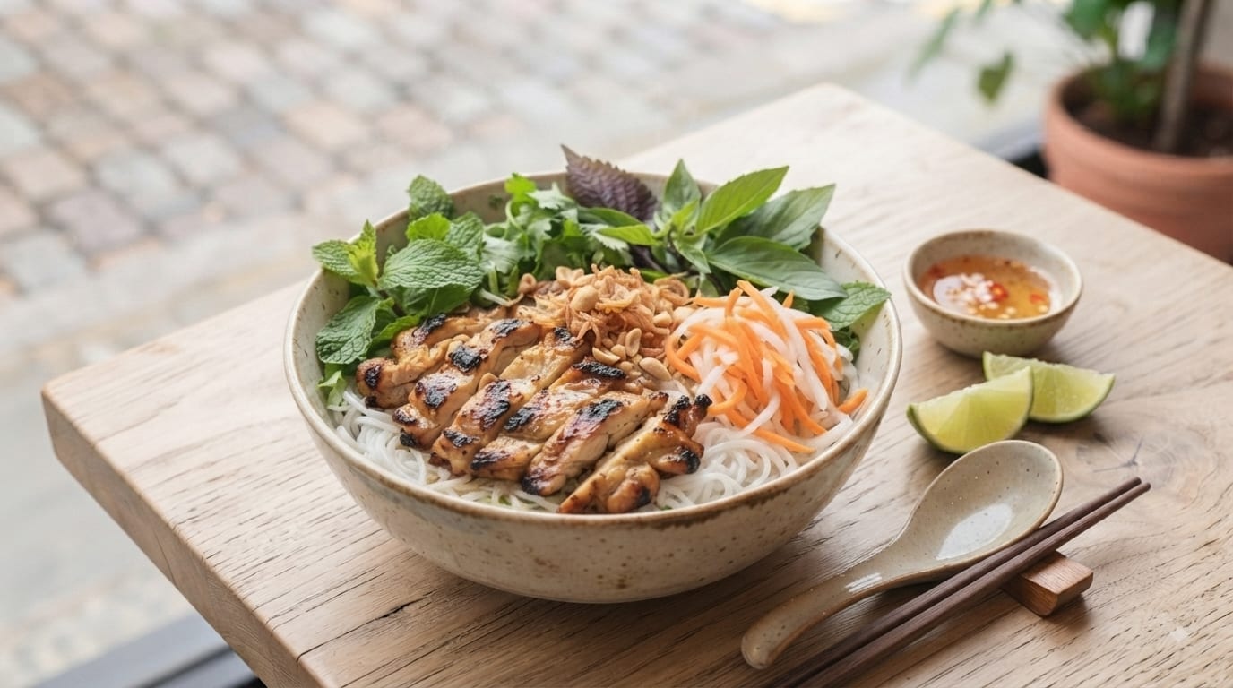 Chicken Lemongrass Bun