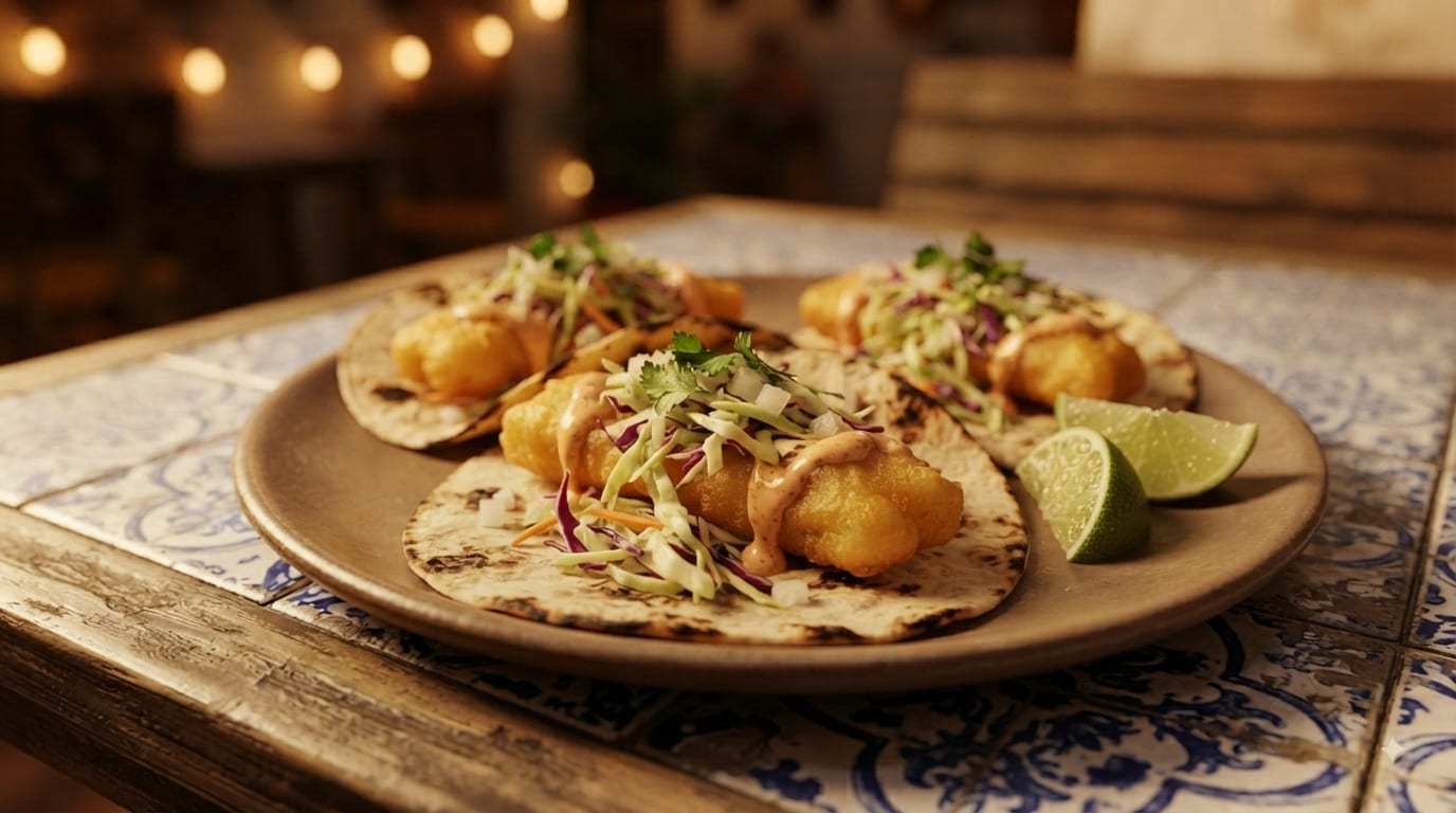 Baja Fish Tacos (3)