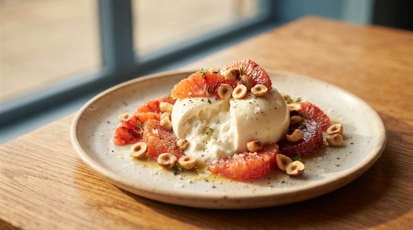 Burrata with Blood Orange