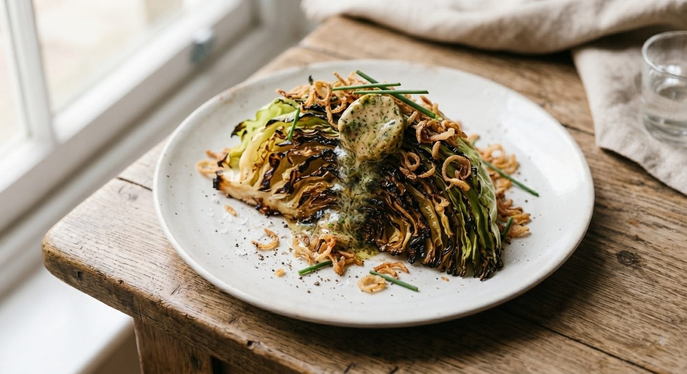 Charred Hispi Cabbage