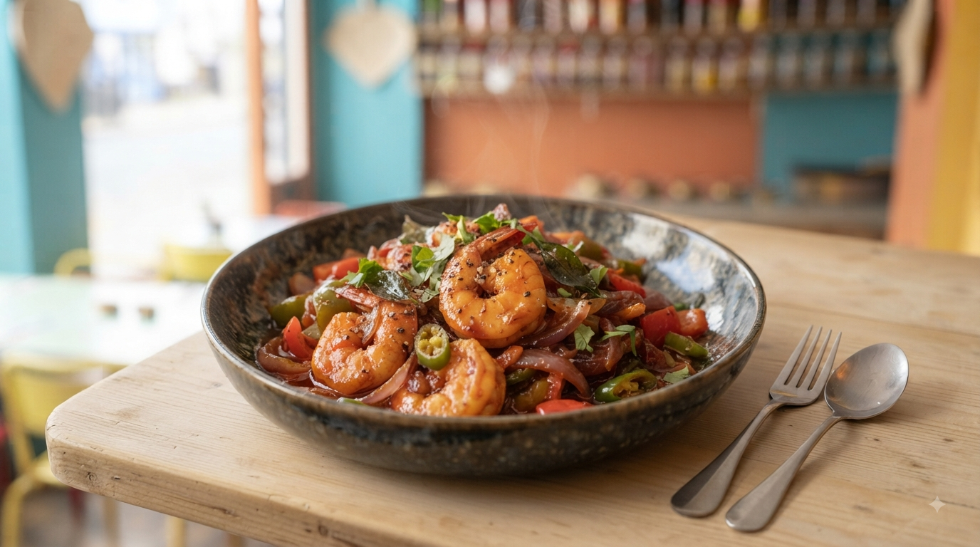 Devilled Prawns