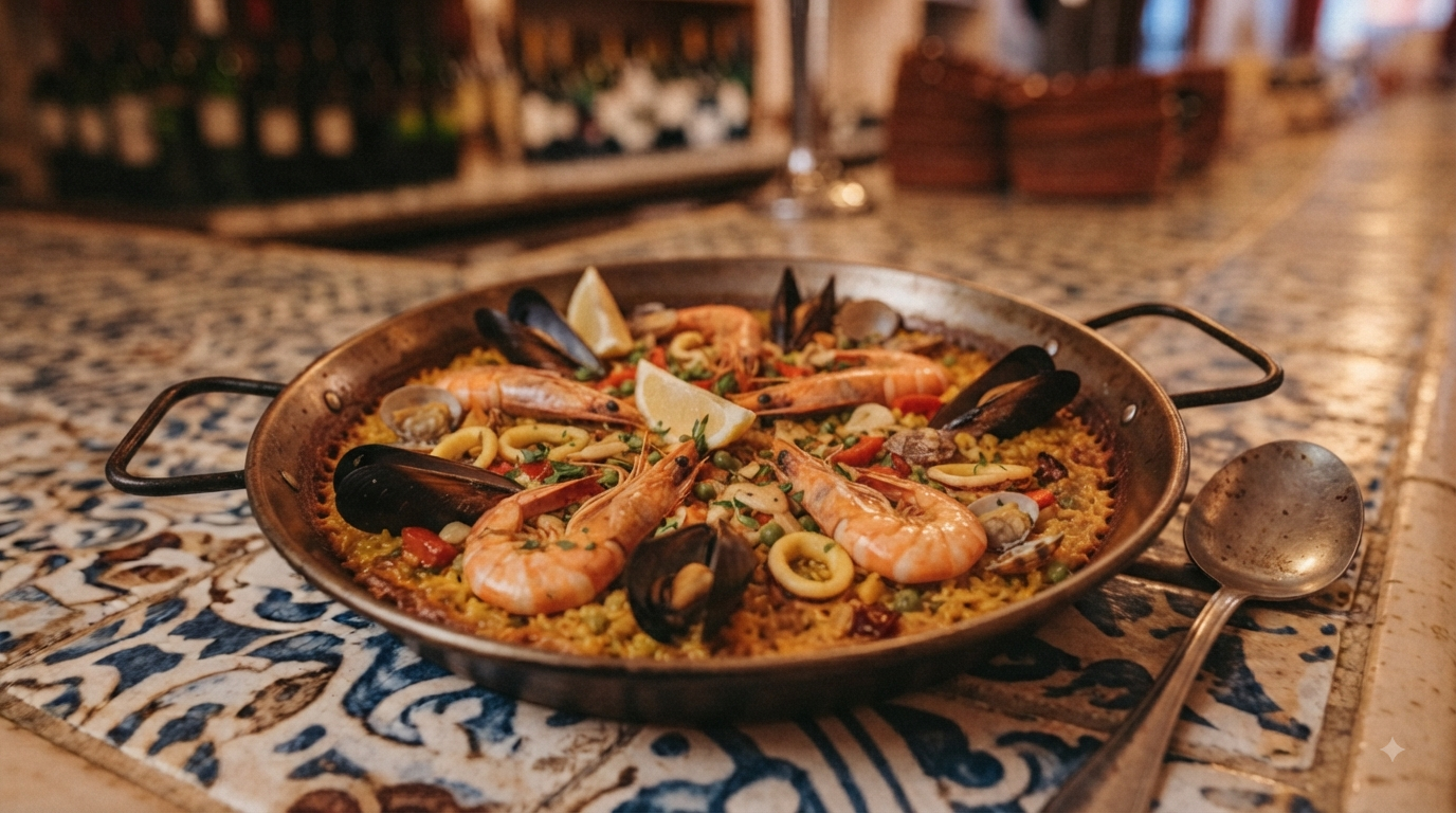 Paella de Mariscos (for 2)