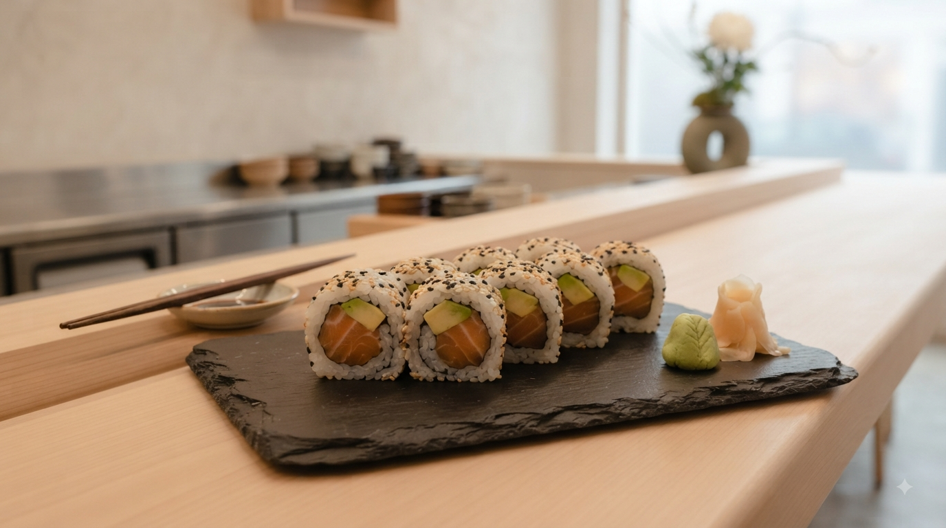 Salmon Avocado Roll (8)