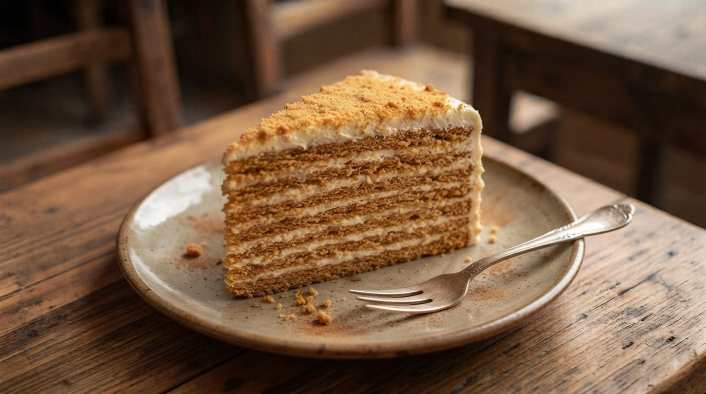 Medovik Honey Cake