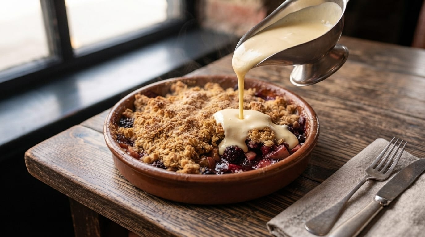 Apple & Blackberry Crumble