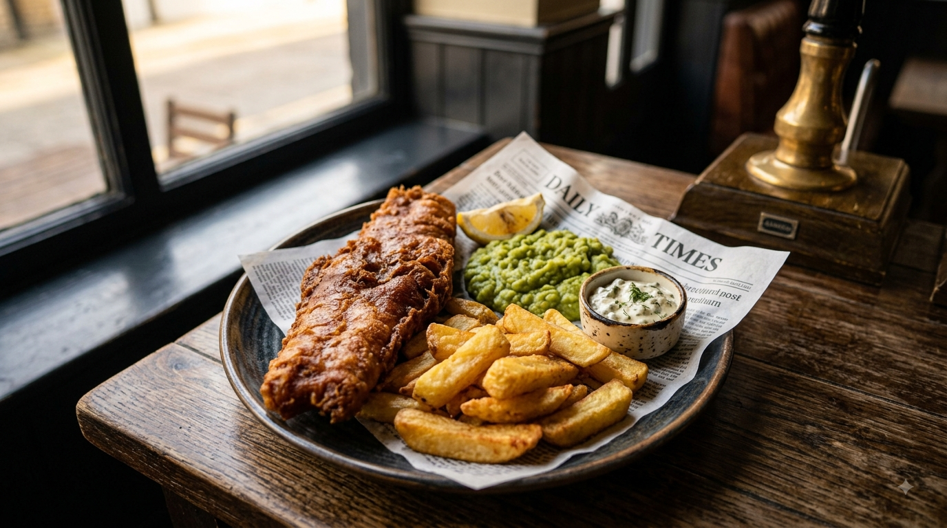 Beer-Battered Haddock & Chips