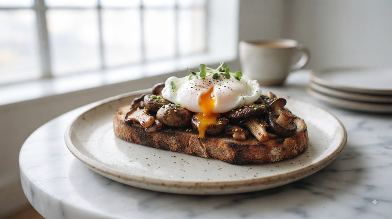 Miso Mushrooms on Sourdough